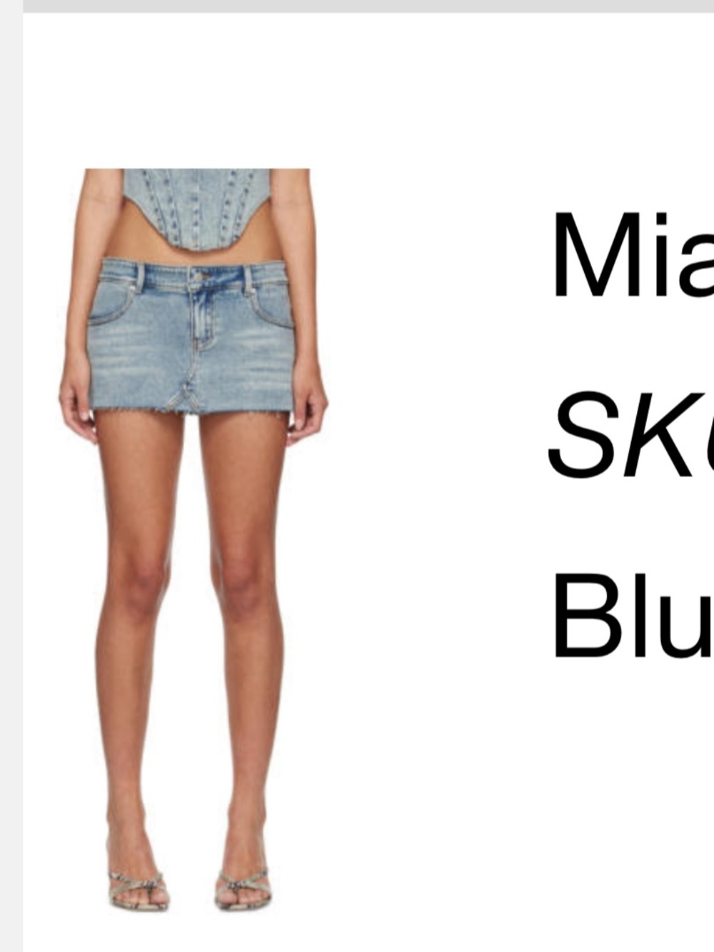 Miaou micro mini skirt